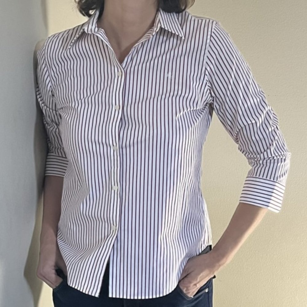 Lauren Ralph Lauren non-iron button down pinstripe shirt
